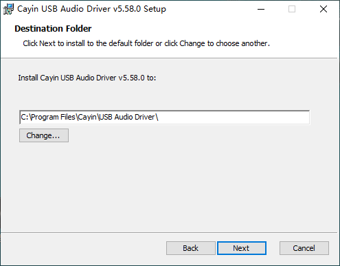 cayin usb audio driver windows 10